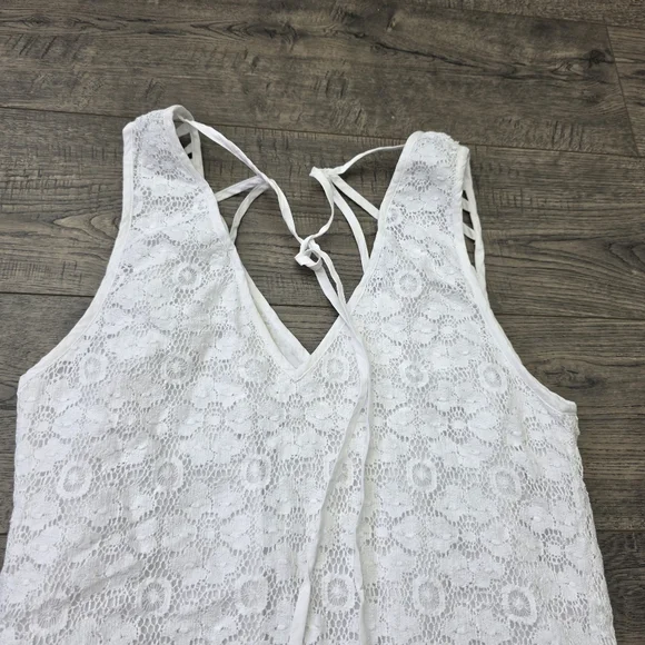 Rebecca Minkoff White Lace Top Size 6 - Picture 6 of 7